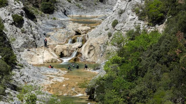 Barranquismo gargantas de Galamus